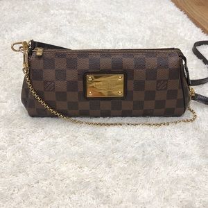 Louis Vuitton Eva Damier Ebene Cross Body Bag